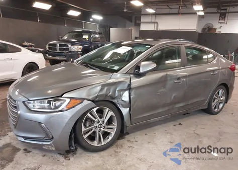 2017 Hyundai Elantra Limited из США, поврежденный, VIN KMHD84LF1HU313978